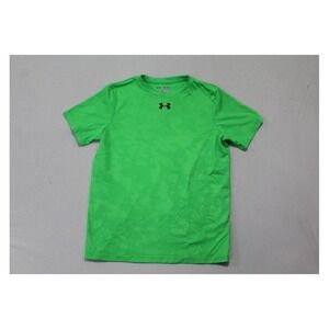 Under Armour Boy Green Shirt Loose Heatgear  Short Sleeve Size YXL